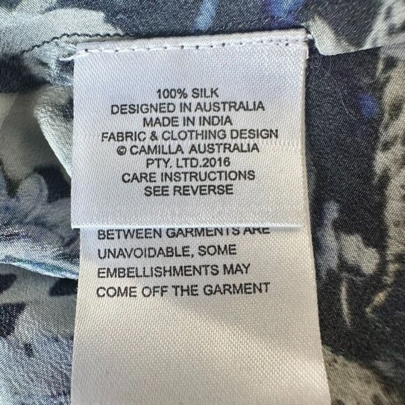 Camilla Mini Dress with Long Overlay Silk Crystal Embellished Size XS Hush Hush - Picture 13 of 16